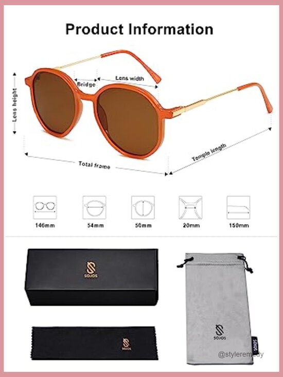 Hexagon Round Sunglasses with UV400 Protection Plastic Frame